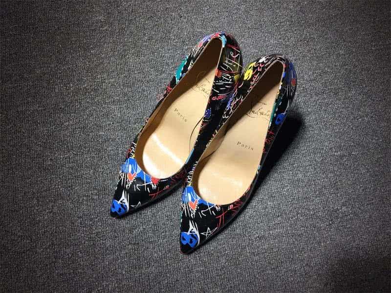 Christian Louboutin High Heels Black And Colored Painting 1