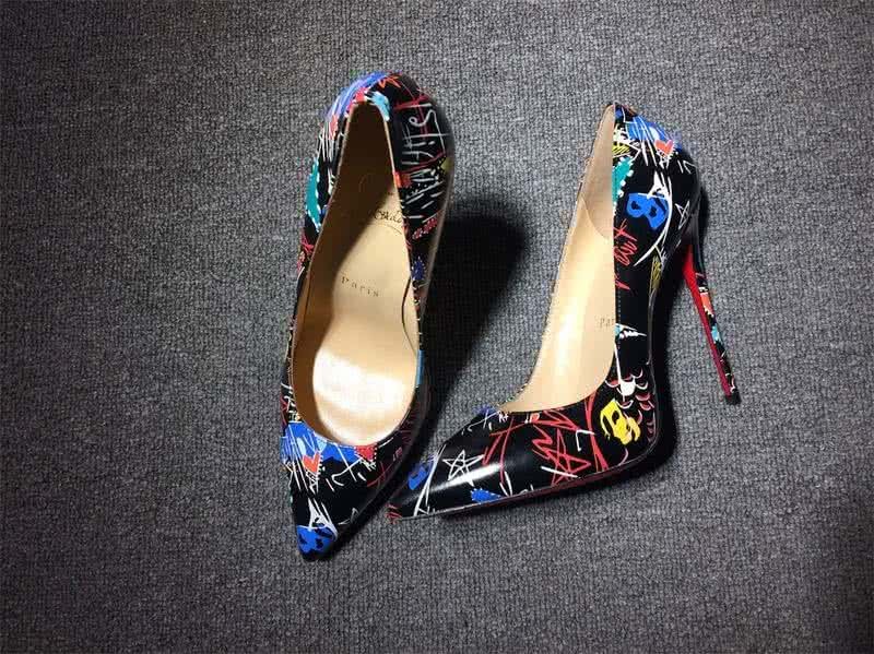 Christian Louboutin High Heels Black And Colored Painting 3