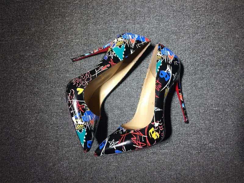 Christian Louboutin High Heels Black And Colored Painting 4