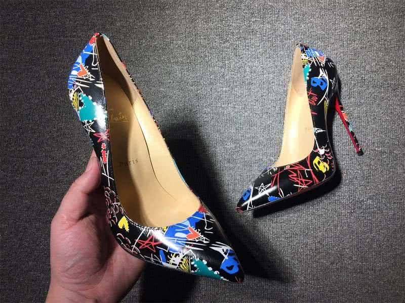 Christian Louboutin High Heels Black And Colored Painting 5
