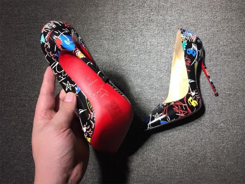 Christian Louboutin High Heels Black And Colored Painting 7