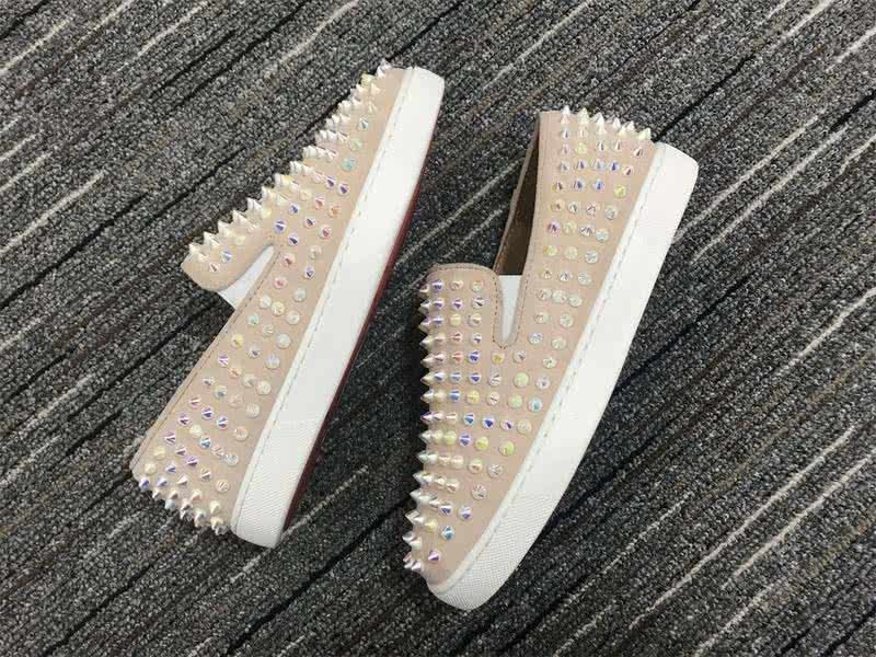 Christian Louboutin Low Top All Rivets Nude Upper 4
