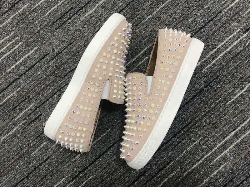 Christian Louboutin Low Top All Rivets Nude Upper 5