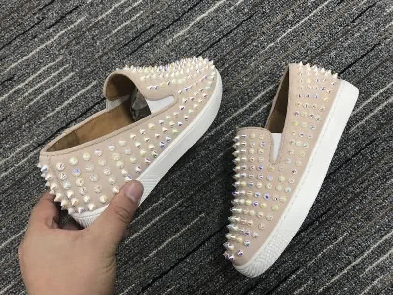 Christian Louboutin Low Top All Rivets Nude Upper 6
