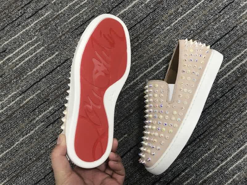 Christian Louboutin Low Top All Rivets Nude Upper 7