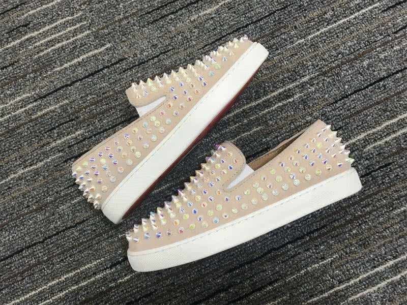 Christian Louboutin Low Top All Rivets Nude Upper 8