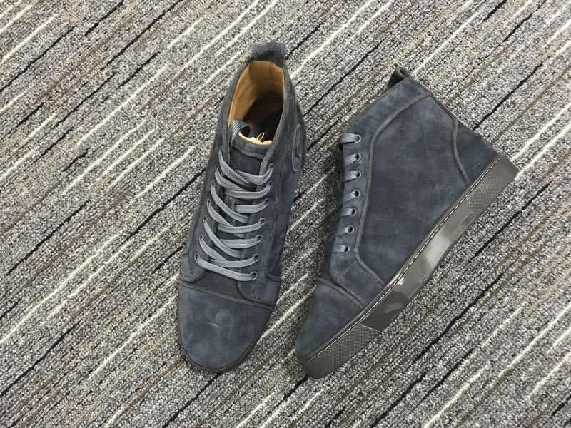 Christian Louboutin High Top Suede Black 1