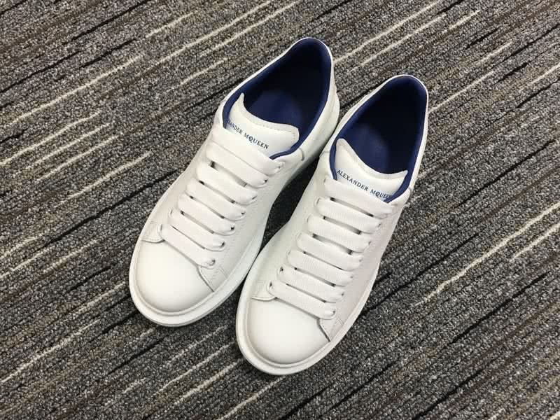 Alexander McQueen White and White shoelace Men And Women 2