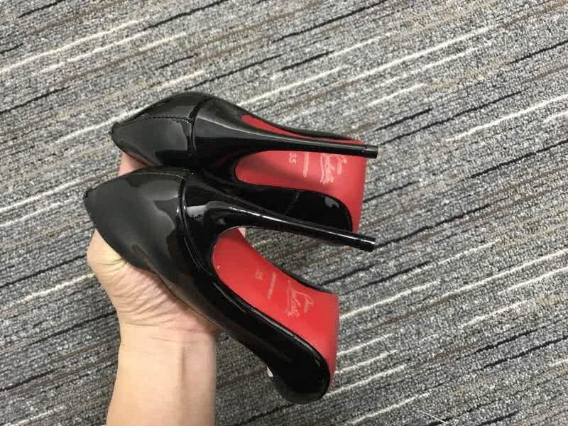 Christian Louboutin High Heels Black Patent Leather 8