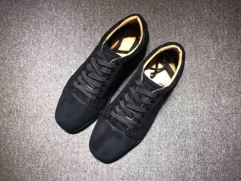 Christian Louboutin Low Top Lace-up All Black 1