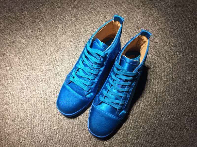 Christian Louboutin Cloth Sneaker Men/Women Blue 1