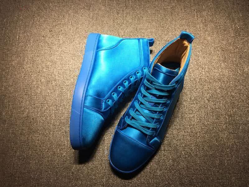 Christian Louboutin Cloth Sneaker Men/Women Blue 4