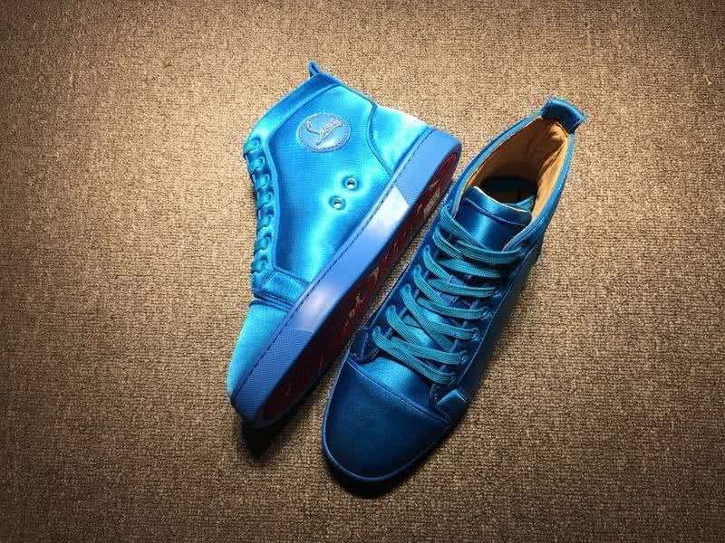 Christian Louboutin Cloth Sneaker Men/Women Blue 5
