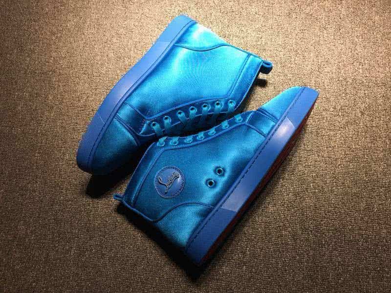 Christian Louboutin Cloth Sneaker Men/Women Blue 7
