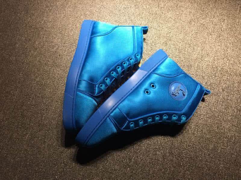 Christian Louboutin Cloth Sneaker Men/Women Blue 8