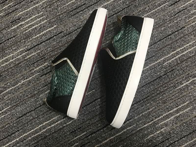 Christian Louboutin Low Top Black And Green 5