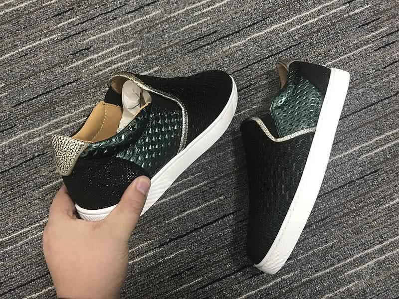 Christian Louboutin Low Top Black And Green 7