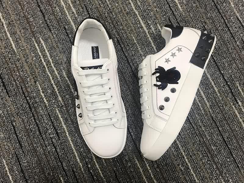 Dolce & Gabbana White With Black Spider And Rivet Men And Women 3
