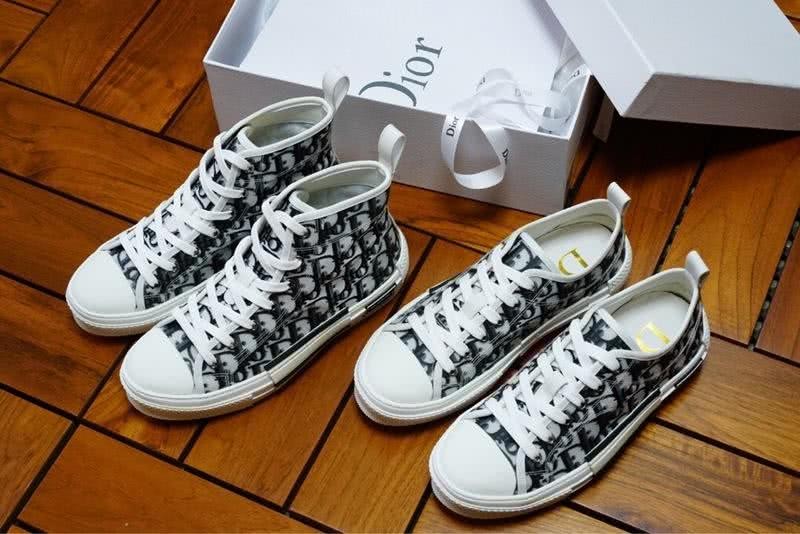 Dior Sneakers High Top White Upper And Black Letters Men 2