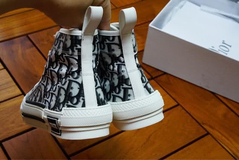 Dior Sneakers High Top White Upper And Black Letters Men 8
