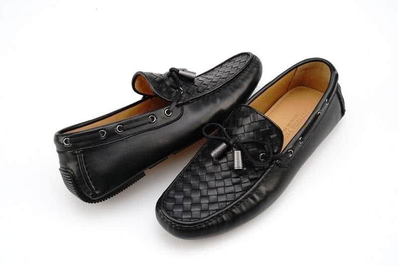 Bottega Veneta Classic Cowhide Loafers Woven Black Men 4