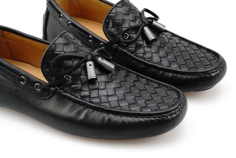 Bottega Veneta Classic Cowhide Loafers Woven Black Men 5