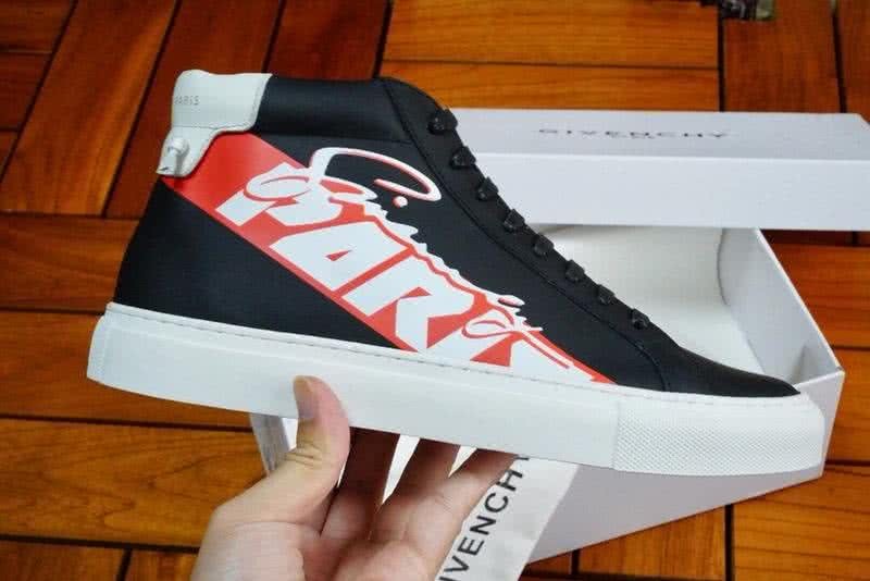 Givenchy Sneakers Middle Top Black White Red Upper White Sole Men 2