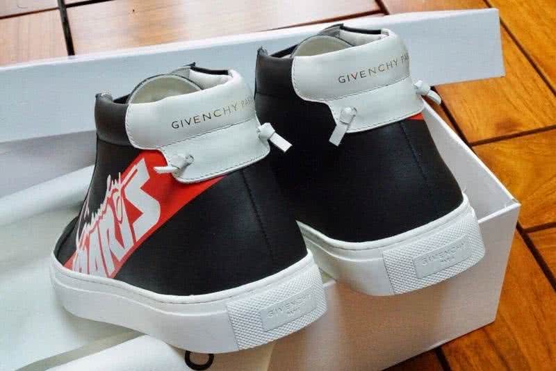 Givenchy Sneakers Middle Top Black White Red Upper White Sole Men 9