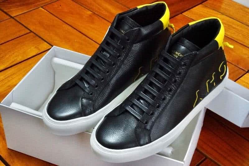Givenchy Sneakers Middle Top Black And Yellow Upper White Sole Men 1
