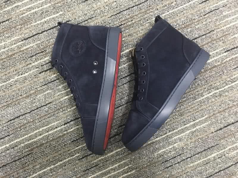 Christian Louboutin High Top Suede All Black 4