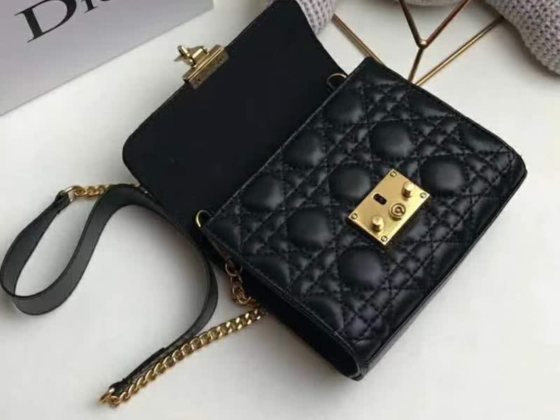 Dior Dioraddict Mini Lambskin Bag Black 7
