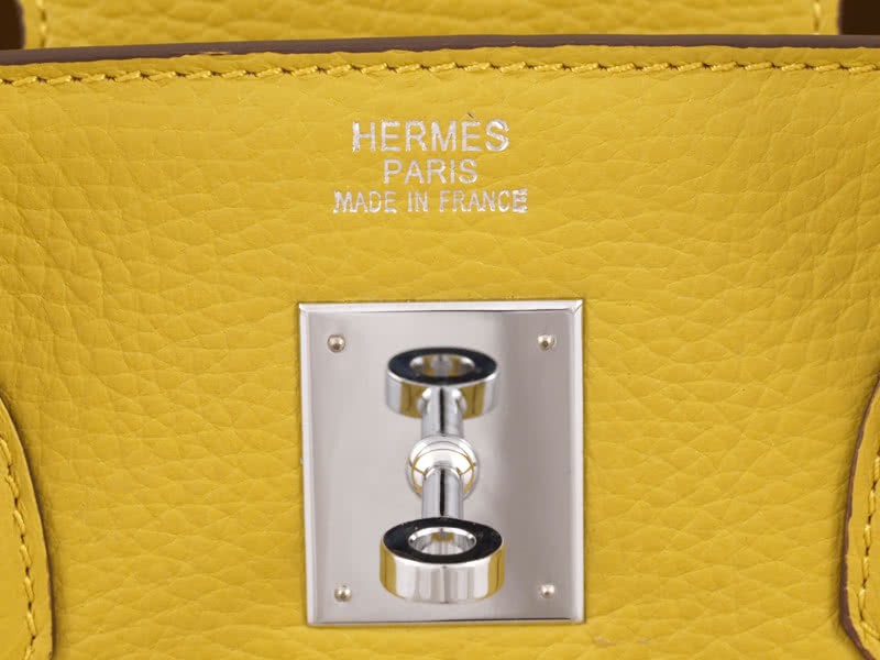 Hermes Birkin 35cm Clemence Yellow 9