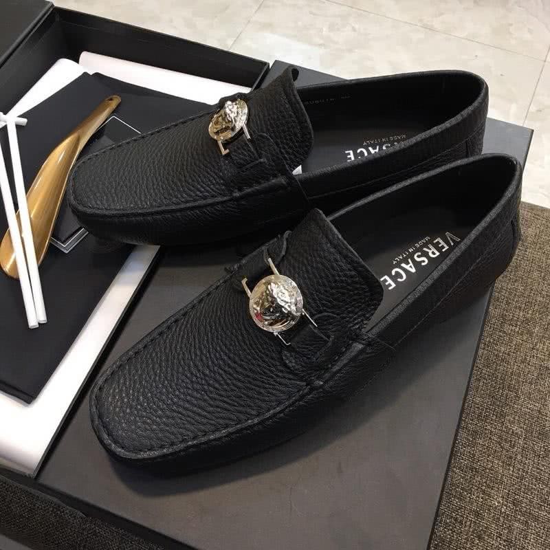 Versace Classic Style Loafers Cowhide Black Men 1