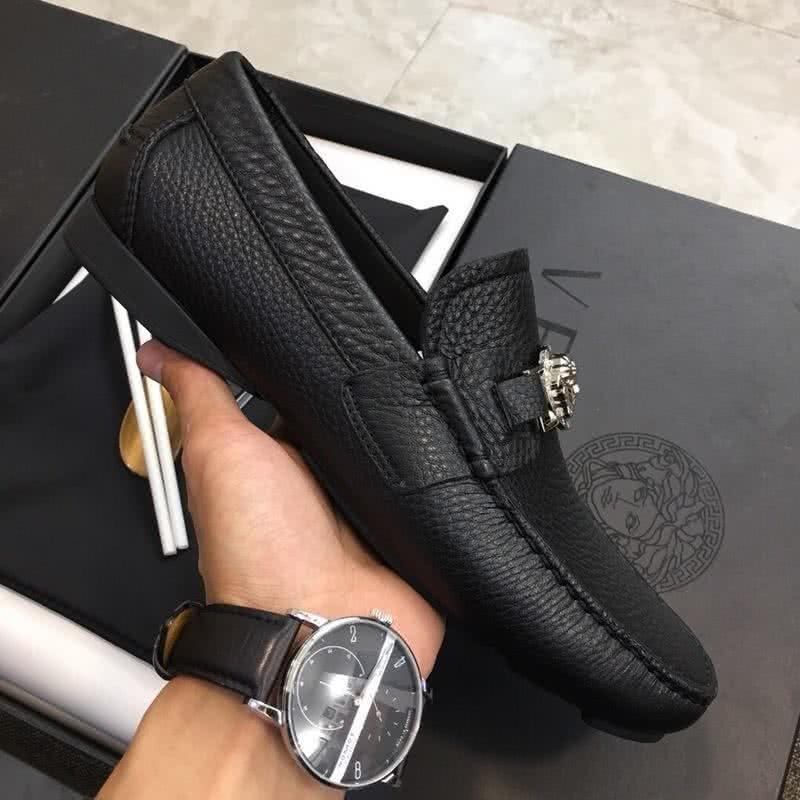 Versace Classic Style Loafers Cowhide Black Men 4