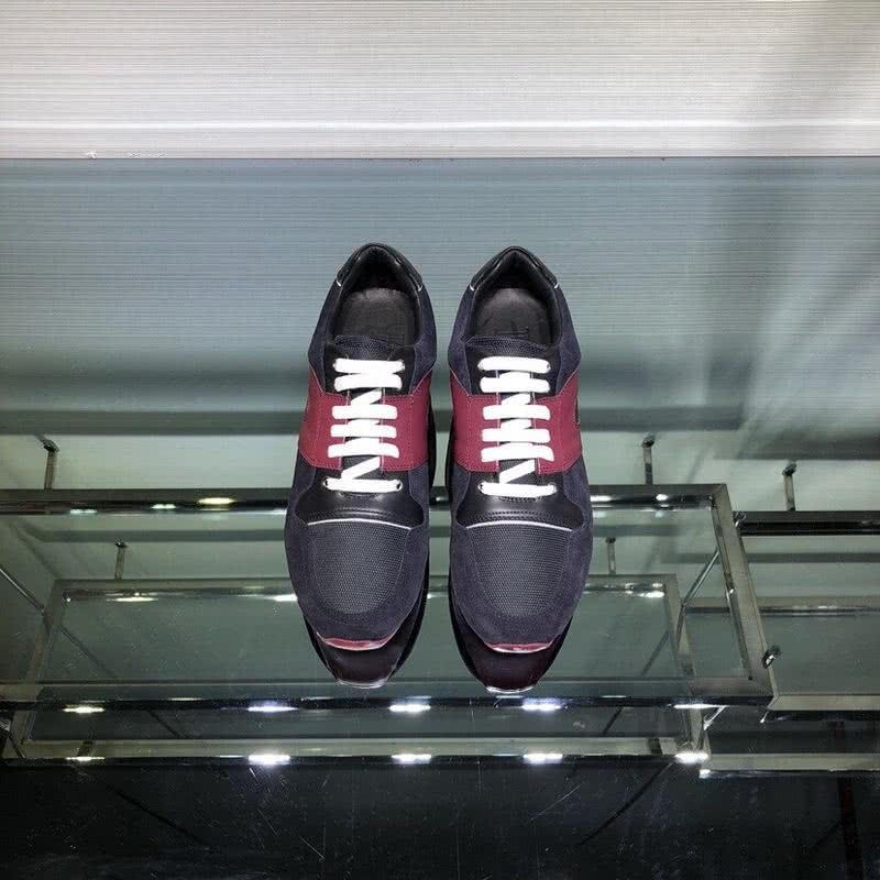 Dior Sneakers Black And Wine Upper White Shoelaces Men 2