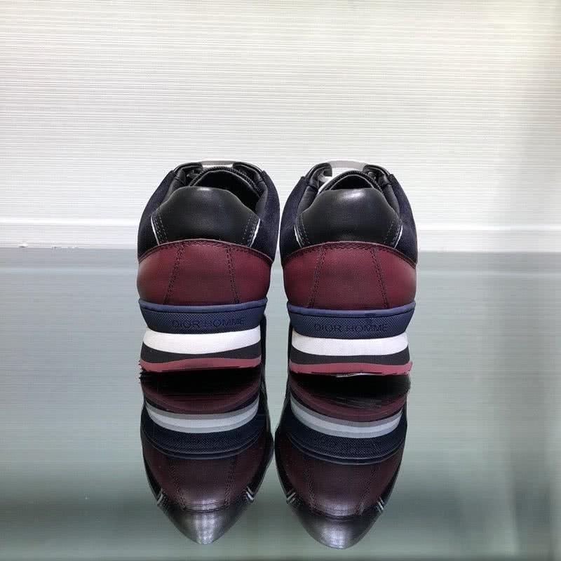 Dior Sneakers Black And Wine Upper White Shoelaces Men 7