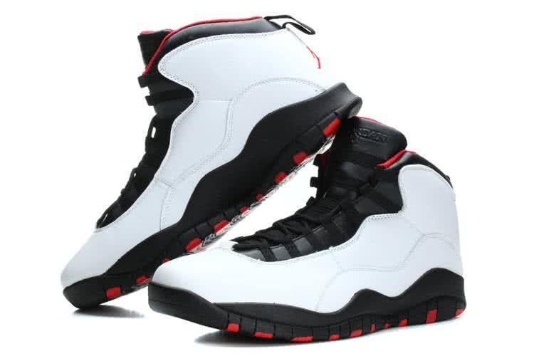 Air Jordan 10 White Black Red Super Size Men 4