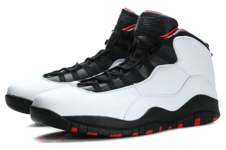 Air Jordan 10 White Black Red Super Size Men 1