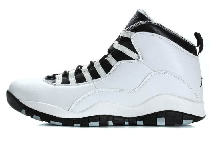 Air Jordan 10  White Black Super Size Men 2