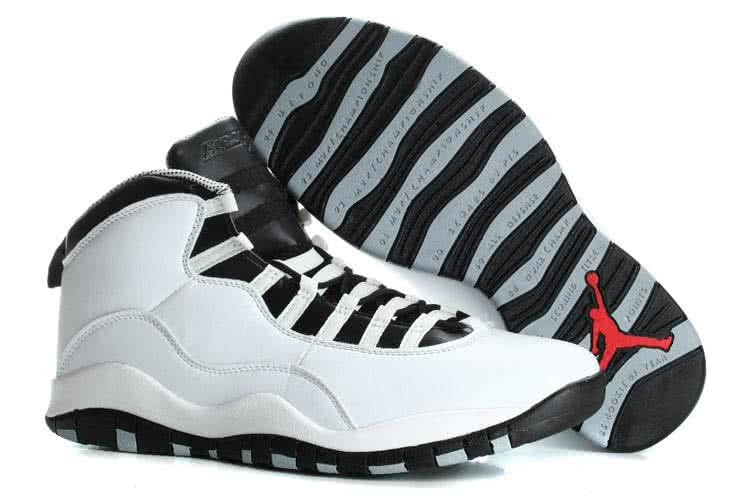 Air Jordan 10  White Black Super Size Men 3
