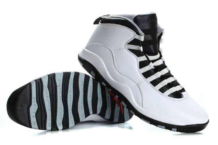 Air Jordan 10  White Black Super Size Men 5