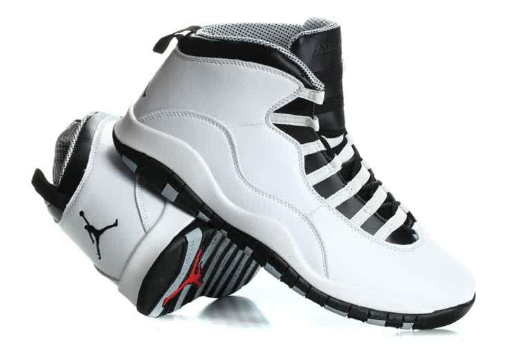 Air Jordan 10  White Black Super Size Men 6
