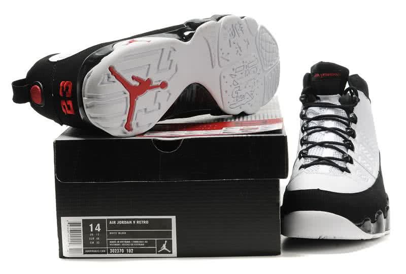 Air Jordan 9 White Black Super Size Men 3