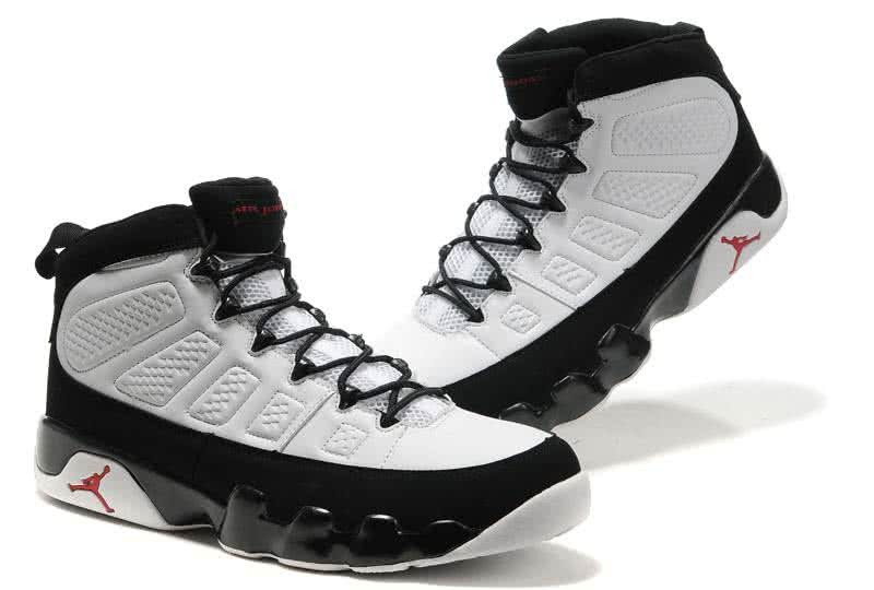 Air Jordan 9 White Black Super Size Men 4