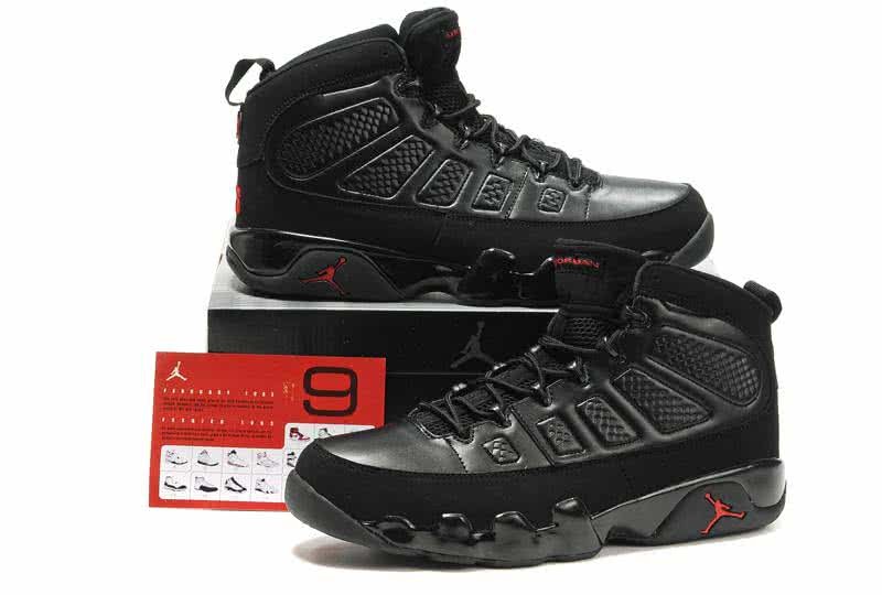  Air Jordan 9 All Black Super Size Men 3