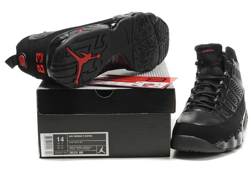  Air Jordan 9 All Black Super Size Men 4