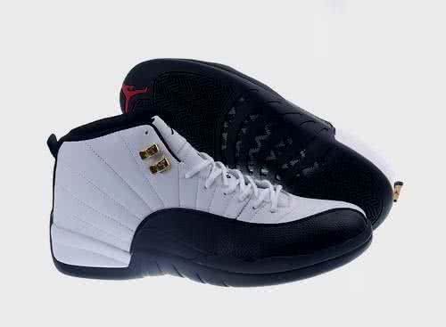 Air Jordan 12 White Black Super Size Men 1