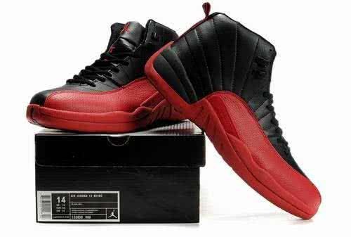 Air Jordan 12 Black Red Super Size Men 3