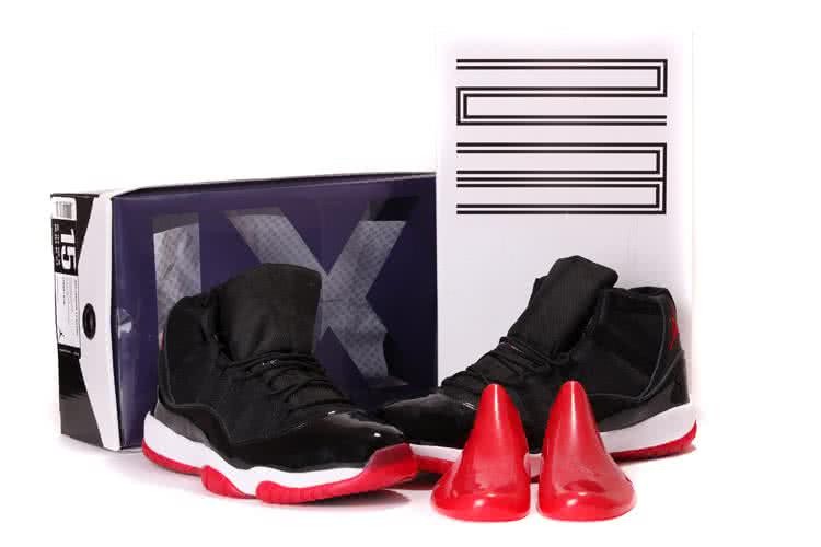 Air Jordan 11 Comfortable Sole Black White Red Super Size Men 6