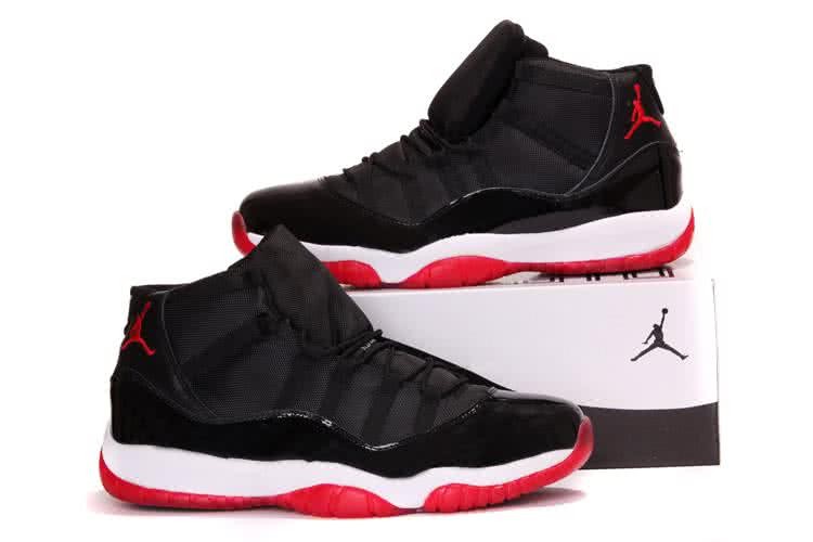 Air Jordan 11 Comfortable Sole Black White Red Super Size Men 1